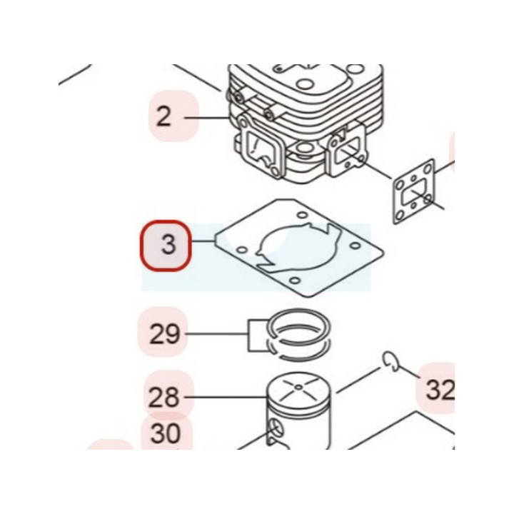 Joint d'embase pour souffleur Maruyama (286846)