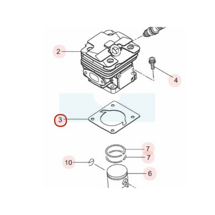 Joint d'embase pour tronçonneuse Maruyama (275220)