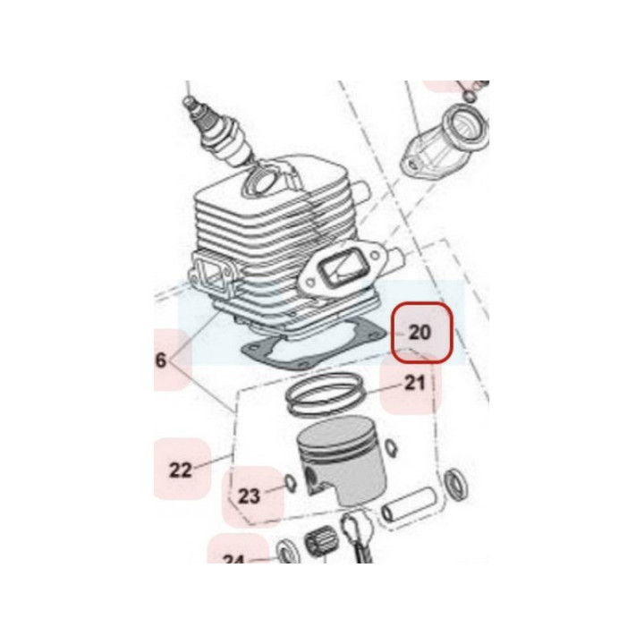 Joint d'embase pour tronçonneuse Maruyama (M035904)