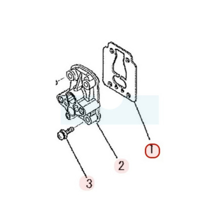 Joint d'isolant thermique pour moteur Mitsubishi (LW34088AA)