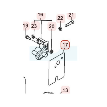 Joint d'isolant thermique pour moteur Robin / Subaru (59335020001)