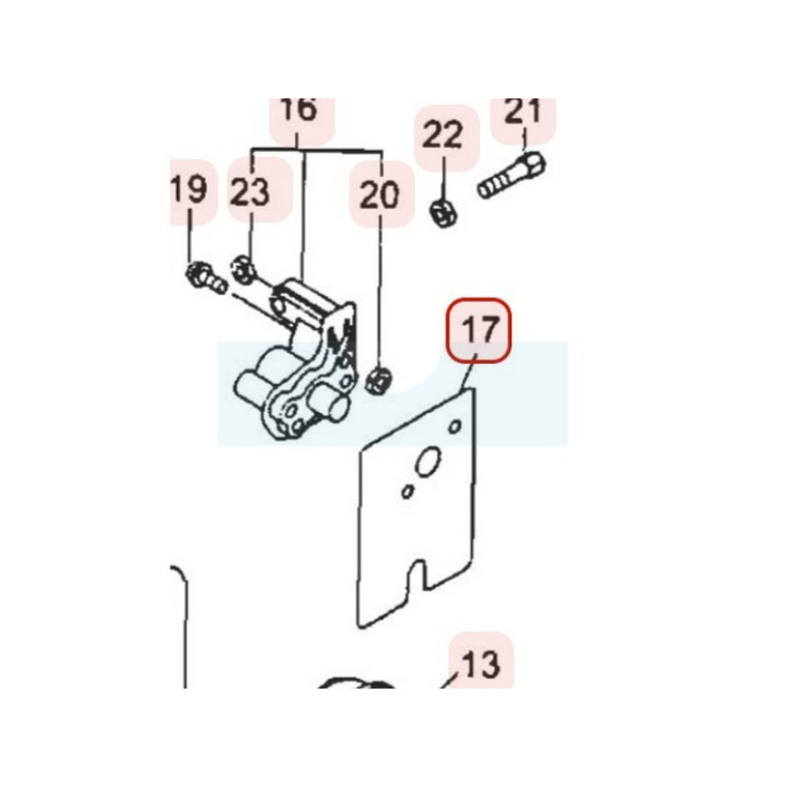 Joint d'isolant thermique pour moteur Robin / Subaru (59335020001)