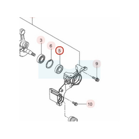 Joint spi (coté allumage) pour tronçonneuse Maruyama (261385)