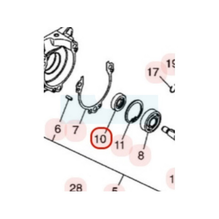 Joint spi coté allumage pour moteur Zenoah (T160021220)