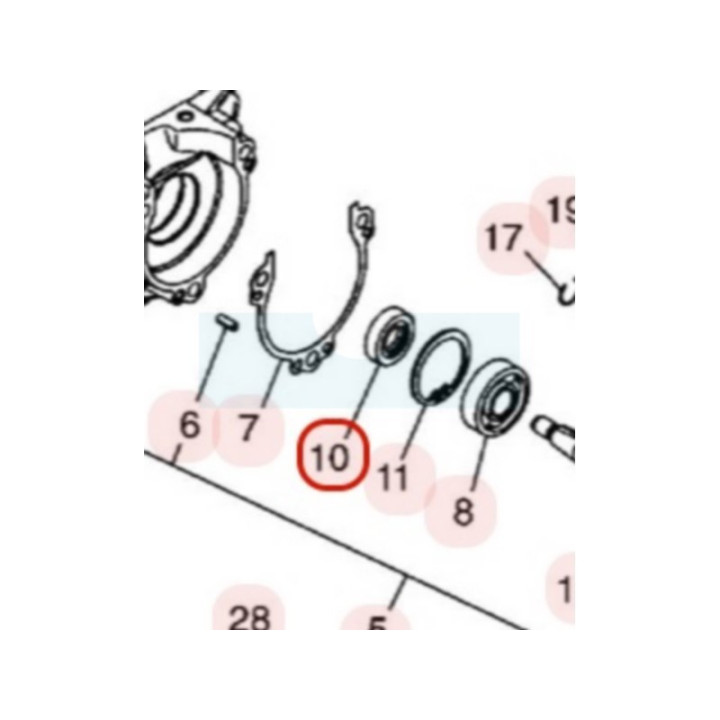 Joint spi coté allumage pour moteur Zenoah (T160021220)