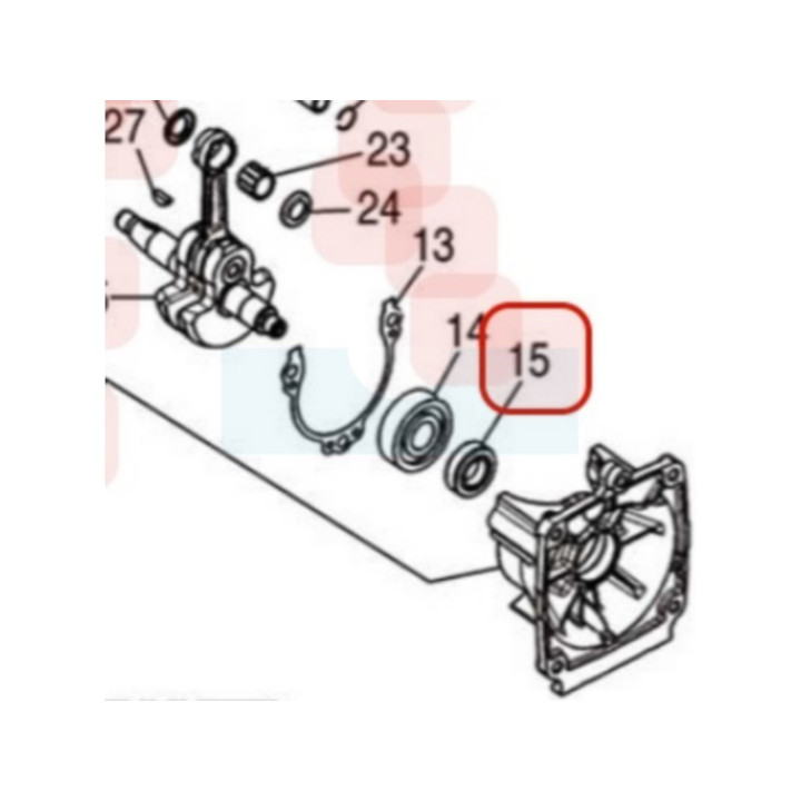 Joint spi coté lanceur pour moteur Zenoah (481021210)