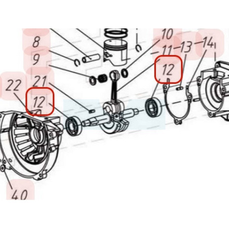 Joint spi de vilebrequin pour moteur Chinois (YP03090010028)