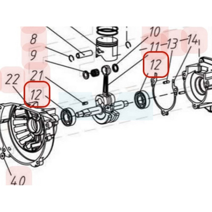 Joint spi de vilebrequin pour moteur Chinois (YP03090010028)