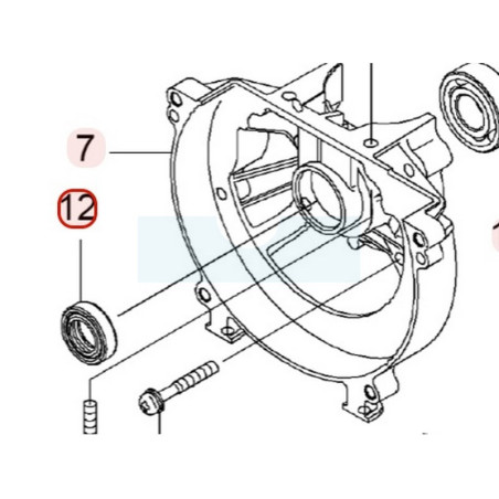 Joint spi de vilebrequin pour moteur Kawasaki (920492259)