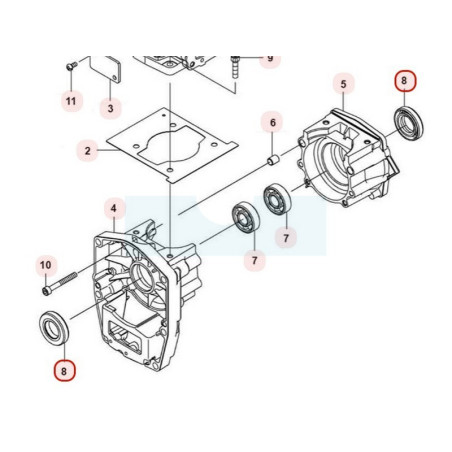 Joint spi de vilebrequin pour moteur Kawasaki (920492281)