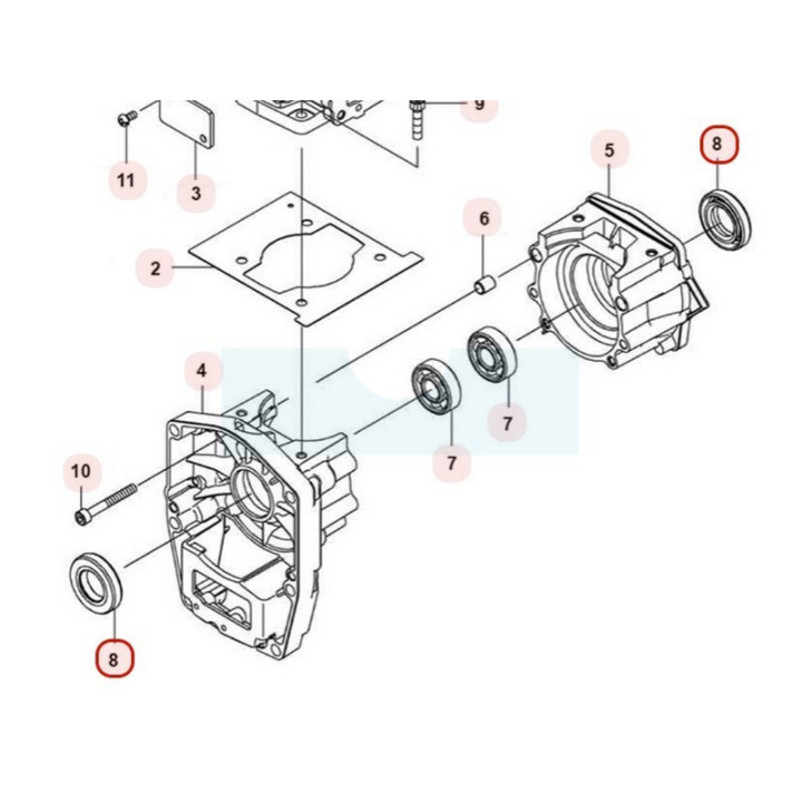 Joint spi de vilebrequin pour moteur Kawasaki (920492281)