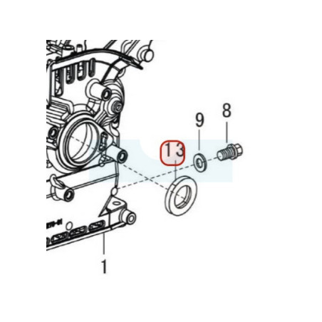 Joint spi de vilebrequin pour moteur Loncin (0001180005)