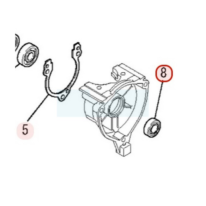 Joint spi de vilebrequin pour moteur Mitsubishi (KW21021AA)