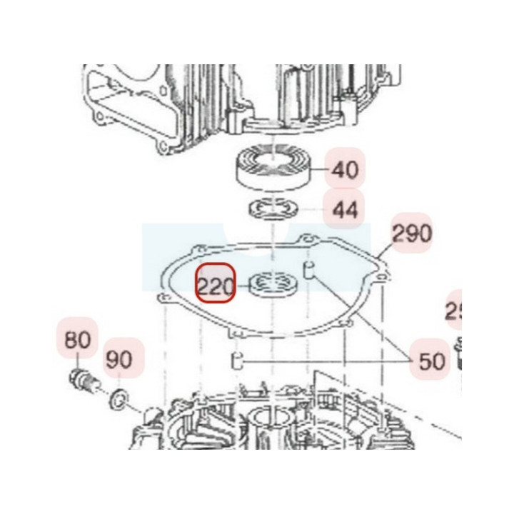 Joint spi de vilebrequin pour moteur Robin / Subaru (90682Z02011000)
