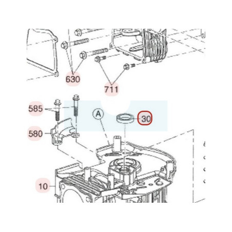 Joint spi de vilebrequin pour moteur Robin / Subaru (90682Z02021000)