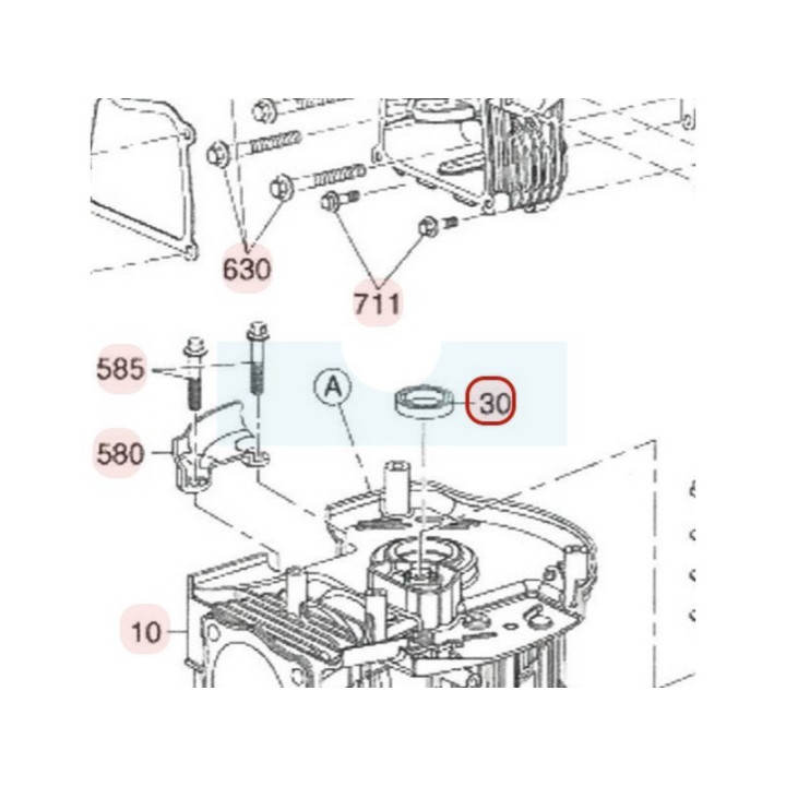 Joint spi de vilebrequin pour moteur Robin / Subaru (90682Z02021000)