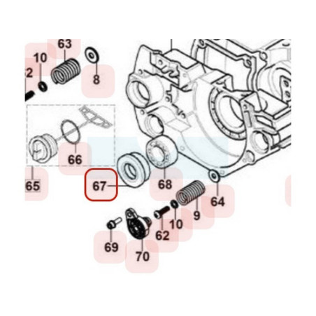 Joint spi de vilebrequin pour tronçonneuse Maruyama (M020003)