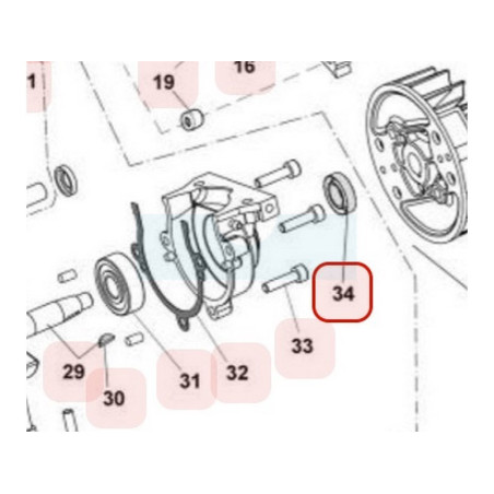 Joint spi de vilebrequin pour tronçonneuse Maruyama (M020640)