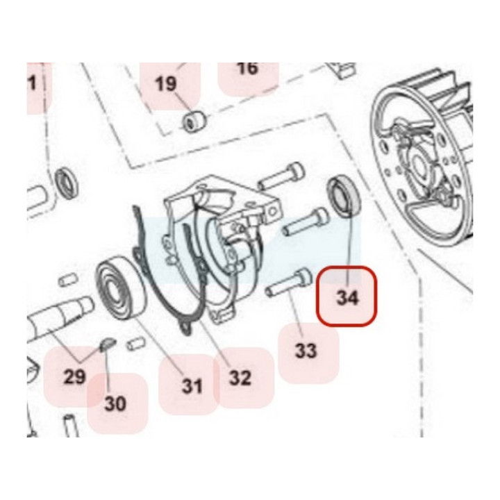 Joint spi de vilebrequin pour tronçonneuse Maruyama (M020640)