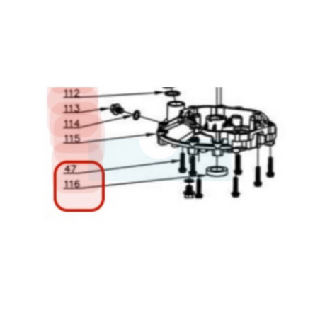 Joint spi inférieur pour moteur Y173V Chinois (TBC008H00000)