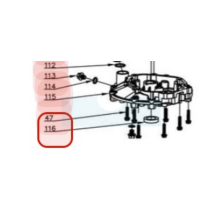 Joint spi inférieur pour moteur Y173V Chinois (TBC008H00000)