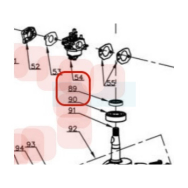 Joint spi supérieur pour moteur Y139V Chinois (TBC003B00000)
