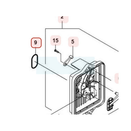Joint torique de filtre à air pour moteur Kawasaki (920550762)