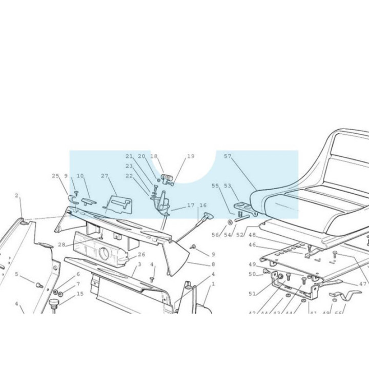 Levier pour tracteur tondeuse Alpina (1253945010)
