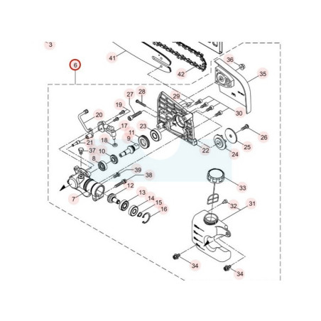 Kit tête complet pour perche élagueuse Maruyama (234082)