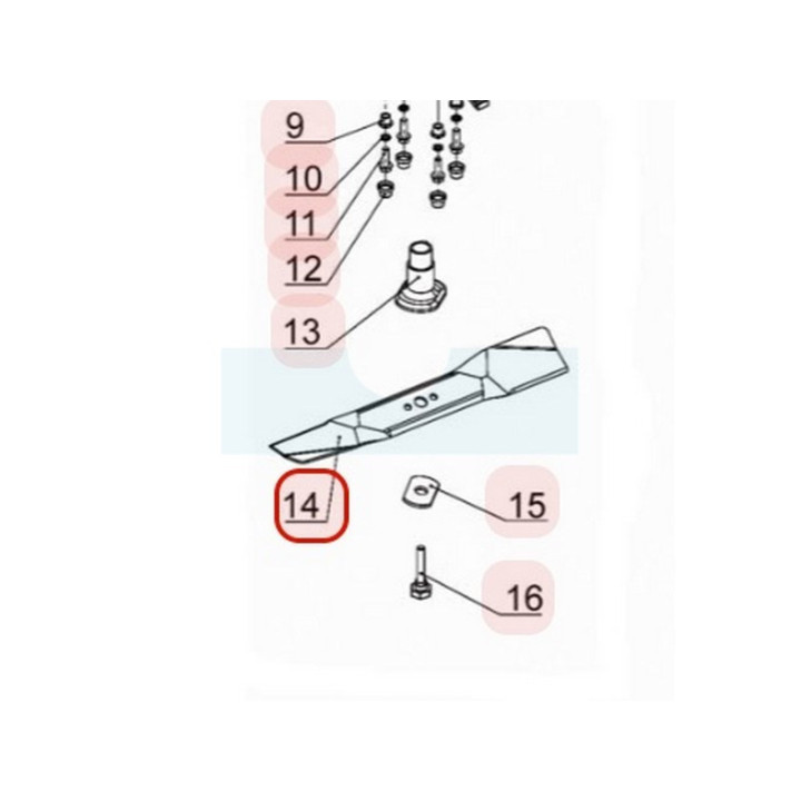 Lame pour tondeuse Weibang (454040401022)