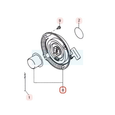 Lanceur pour moteur Robin / Subaru (20A5020130)