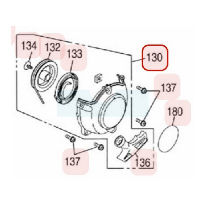 Lanceur pour moteur Zenoah (848F017511)