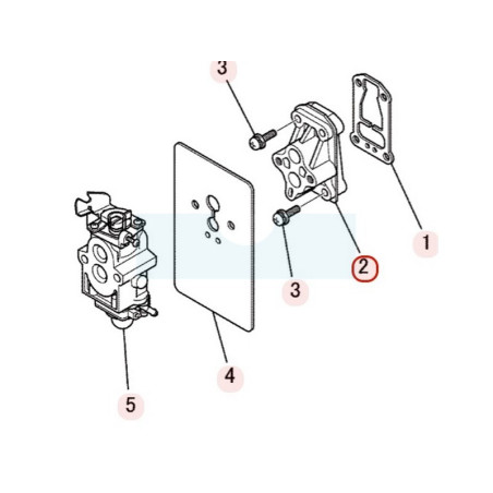 Manchon d'admission rigide pour moteur Mitsubishi (KK31033BA)