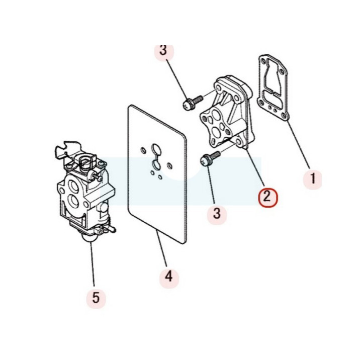 Manchon d'admission rigide pour moteur Mitsubishi (KK31033BA)