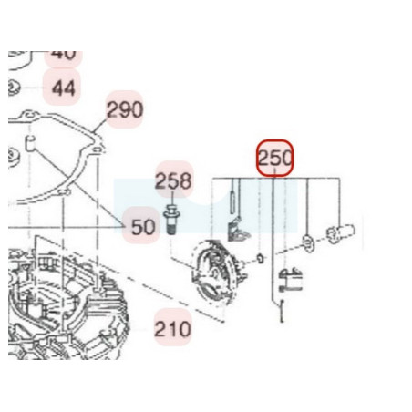 Pignon de régulateur pour moteur Robin / Subaru (16400Z02032000)