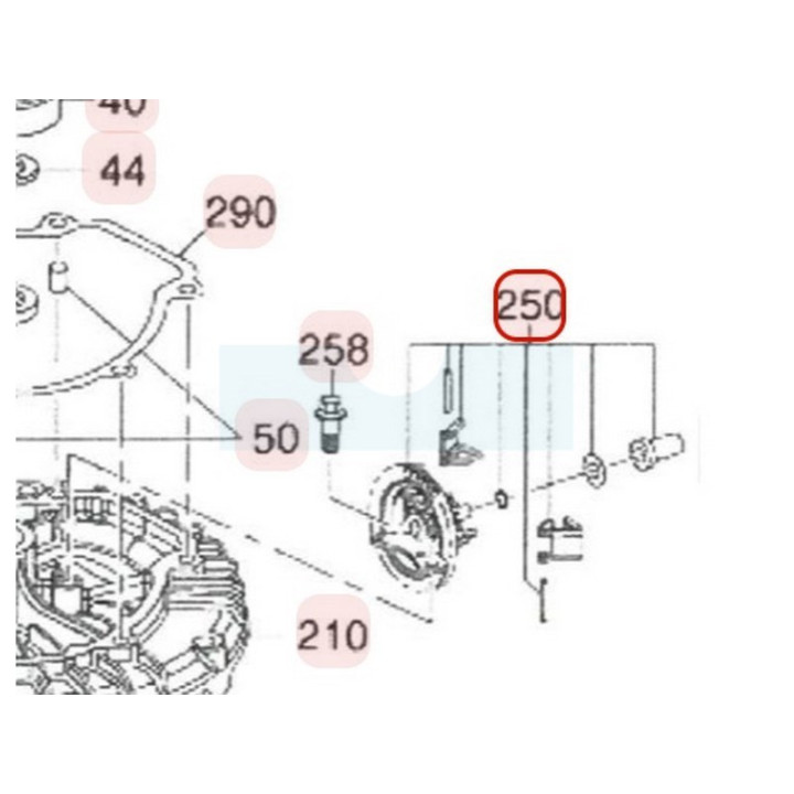 Pignon de régulateur pour moteur Robin / Subaru (16400Z02032000)