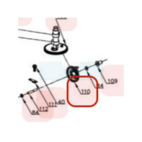Pignon de régulateur pour moteur Y80V Chinois (TY1610000000)