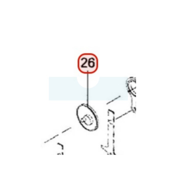 Pignon de transmission pour taille-haie Kaaz (78004256)