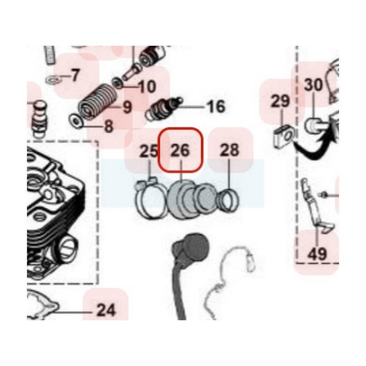Pipe d'admission pour tronçonneuse Maruyama (M035421)