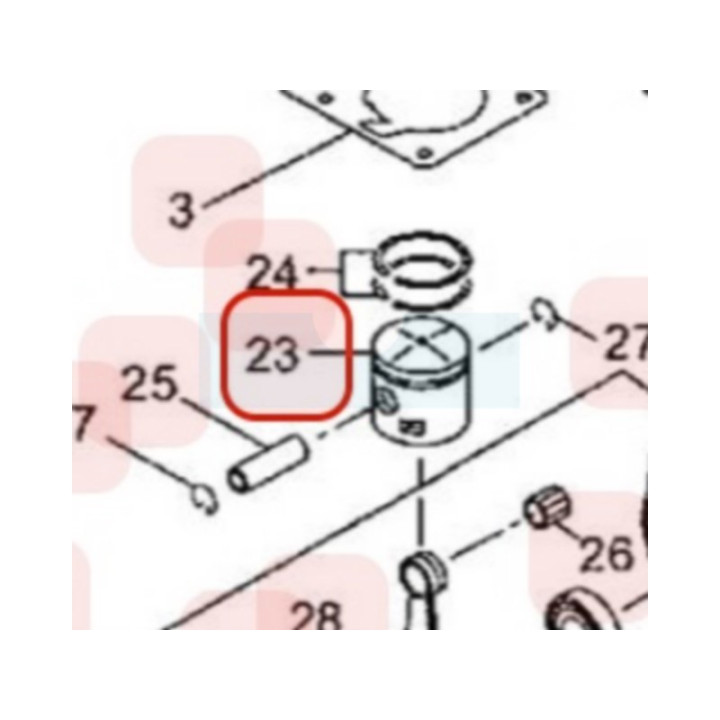Piston pour débroussailleuse / taille-haie Maruyama (285795)