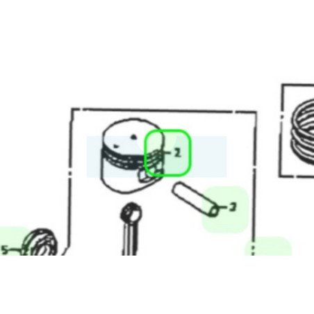 Piston pour moteur / débroussailleuse / combi-système Honda (13101Z0H000)