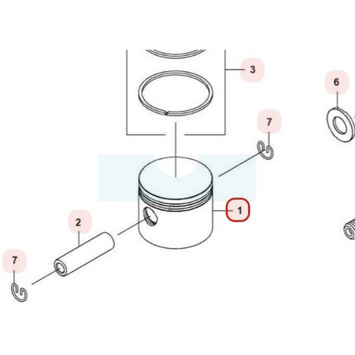 Piston pour moteur Kawasaki (130010770)