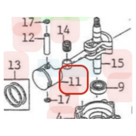Piston pour moteur Kawasaki (130012154)