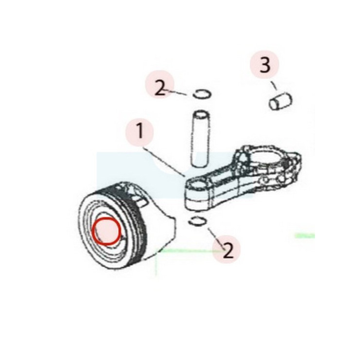 Piston pour moteur Kohler (1487403S)