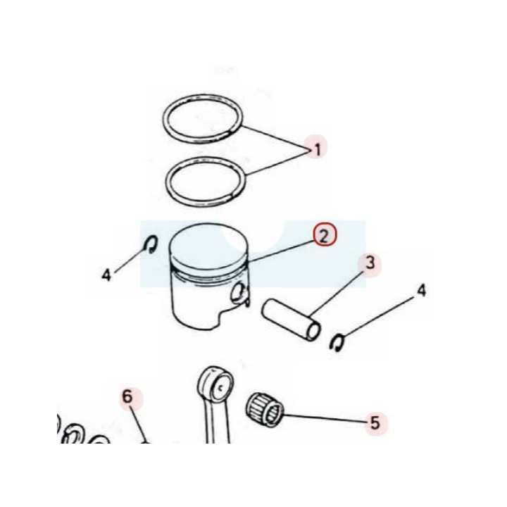 Piston pour moteur Mitsubishi (FR66812)