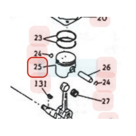 Piston pour moteur Mitsubishi (KP01030AA)
