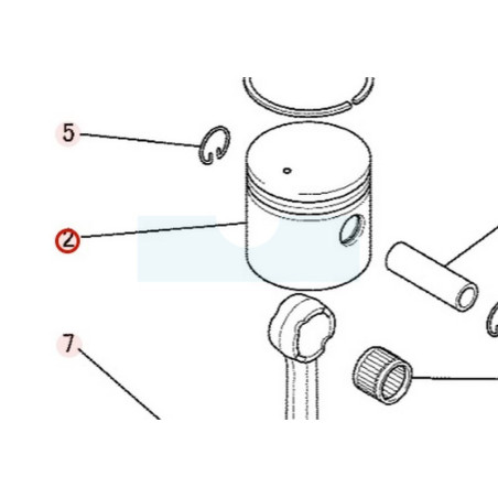 Piston pour moteur Mitsubishi (KP13011AA)