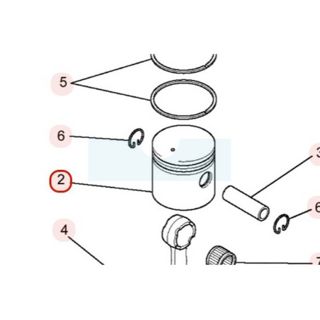 Piston pour moteur Mitsubishi (KP13016AA)