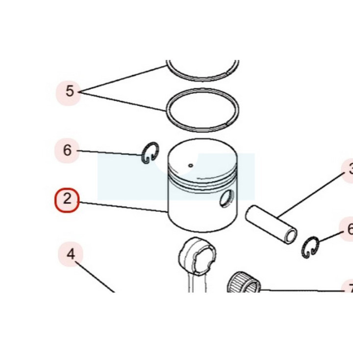 Piston pour moteur Mitsubishi (KP13016AA)