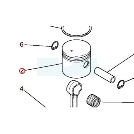 Piston pour moteur Mitsubishi (KP13018AA)